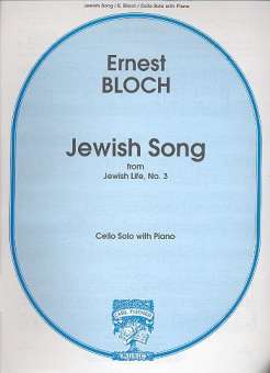 Jewish Song : for cello solo and