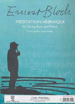 Meditation Hebraique : for string bass and piano