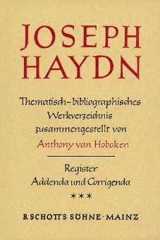 JOSEPH HAYDN : THEMATISCH-BIBLIO-