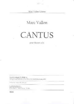 Cantus - for bassoon