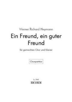 Heymann, Werner Richard [Bearb. Ruthenberg, Otto] : Ein Freund, ein gu