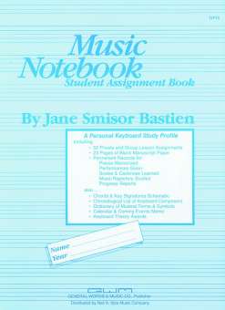 Music notebook : student assignment book