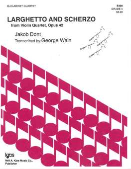 Larghetteo And Scherzo (from Violin Quartet Op.42)