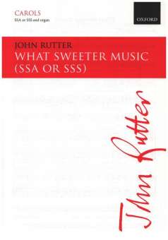 What sweeter music :