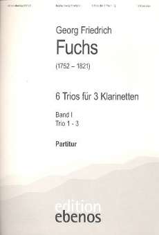 6 Trios Band 1 (Nr.1-3) für 3 Klarinetten