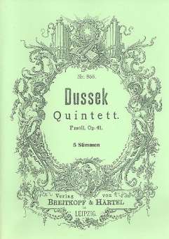Quintett f-Moll op.41