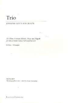 Trio E-Dur für Oboe (d'amore), Horn