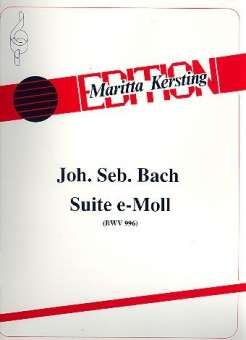 Suite e-Moll BWV996 für Gitarre