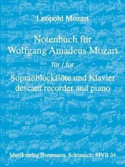 Notenbuch für Wolfgang Amadeus