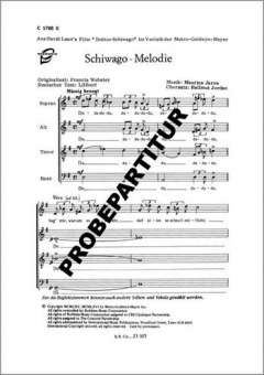 Schiwago-Melodie : für gem Chor