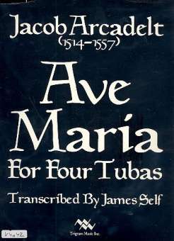 Ave Maria for 4 tubas
