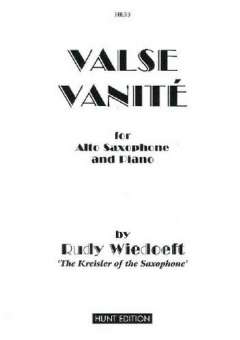 Valse Vanité for alto saxophone