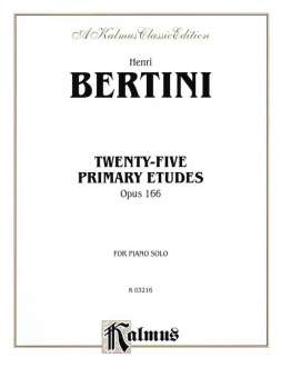 Bertini: Twenty-five Primary Etudes; Op, 166