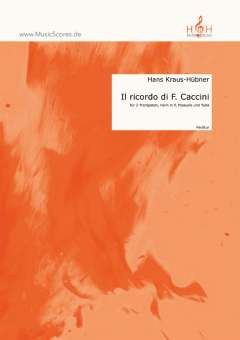 Il ricordo di F. Caccini - Partitur und Stimme/n
