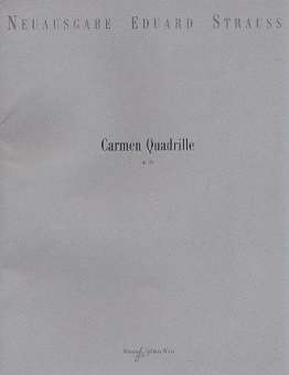 Carmen-Quadrille op.134 für Orchester