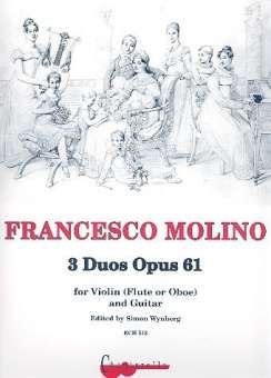3 Duos op.61  for violin (flute,