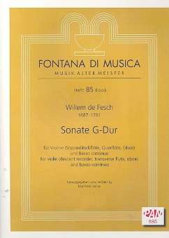 Sonate G-Dur für Violine (Sbfl, Fl, Ob)