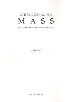 Mass - viola part