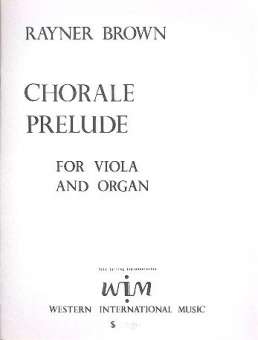 Chorale Prelude : for viola and organ