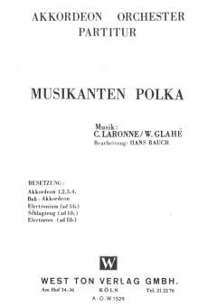 Musikanten Polka - Akkordeonorchester - Partitur