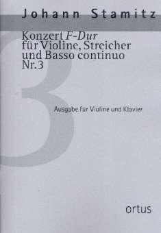 Konzert F-Dur Nr.3 für Violine, Streicher und Bc