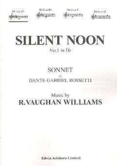 Silent Noon for low voice and piano