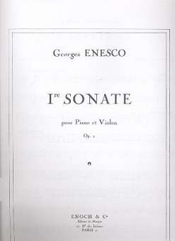 Sonate no.1 op.2 pour