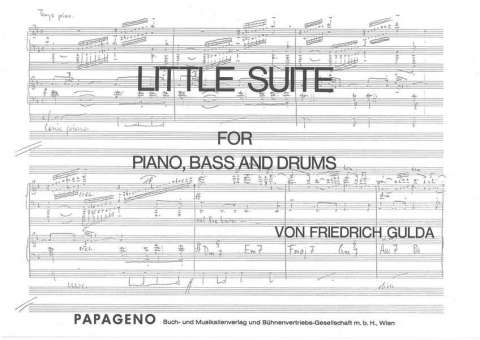 LITTLE SUITE : FOR PIANO, BASS AND