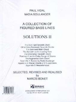 A Collection of figured Bass Lines (with Solutions) vol.2