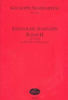 Sämtliche Sonaten Band 2 für Altblocklöte