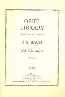 6 chorales for ssat recorders,