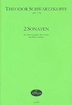 2 Sonaten für Viola da gamba (Violine)