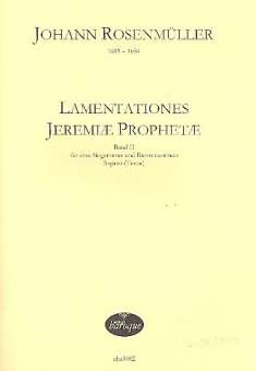 Lamentations Jeremiae Prophetae Band 2
