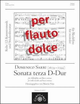Sonata Terza D-Dur für