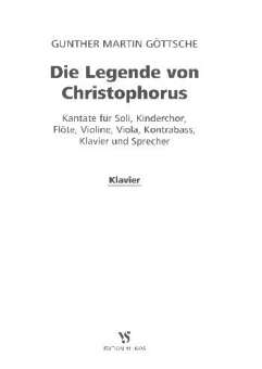 Die Legende von Christophorus op.101