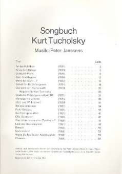 Songbuch Kurt Tucholsky: