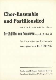 Chor-Ensemble und Postillonslied