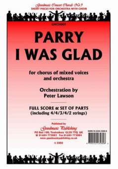 I Was Glad (Orch.Lawson) Pack Orchestra