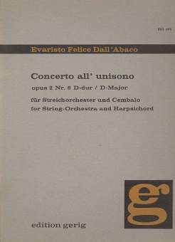 Concerto all'unisono D-Dur op.2,6