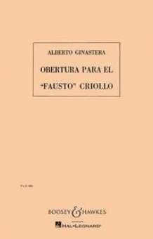 Overtura para el Fausto Criollo op. 9