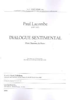 Dialogue Sentimental - for flute, bassoon