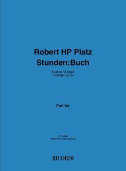 Robert HP Platz : Stunden: Buch - Studie für Orgel