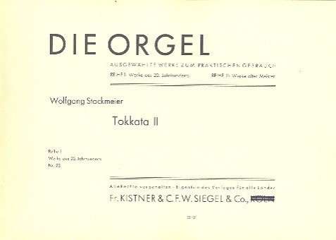 Toccata Nr.2 : für Orgel
