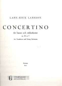 Concertino op.45,7 (Partitur)