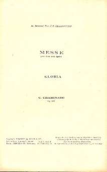 Gloria de la Messe op.167 pour 2 voix égales