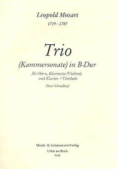 Trio B-Dur für Horn, Klainette