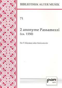 2 anonyme Passamezzi
