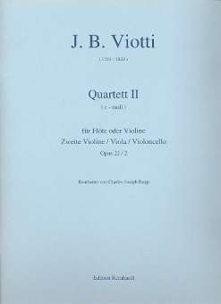 Quartett c-Moll op.22,2 für Flöte (Vl) und