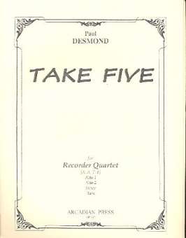 Take Five for 4 recorders (AATB)