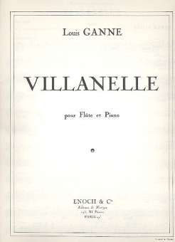 Villanelle pour flûte et piano